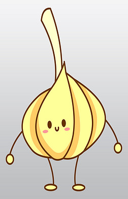 大蒜卡通