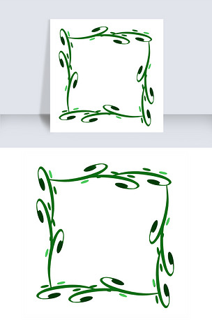 原创花藤边框png素材