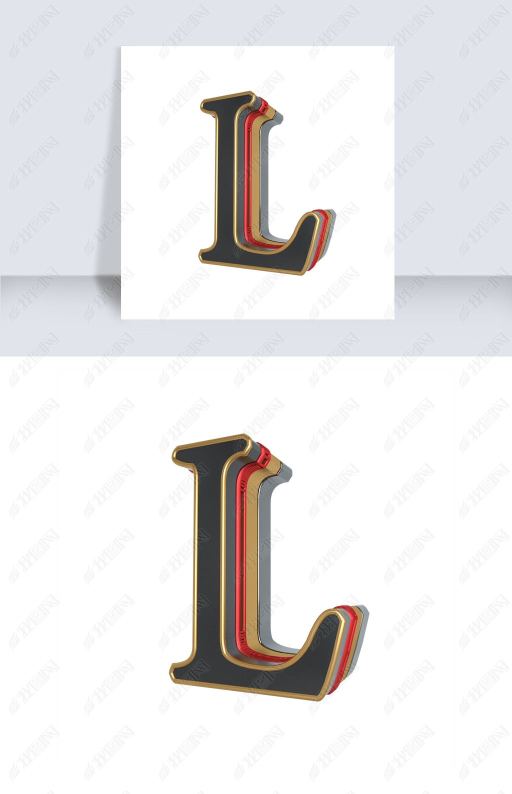 艺术字 艺术字设计 英文艺术字设计 > 彩色条纹立体艺术英文字母l