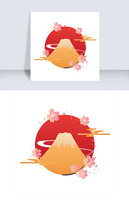 日本樱花 手绘免抠元素|矢量手绘免扣日本樱花