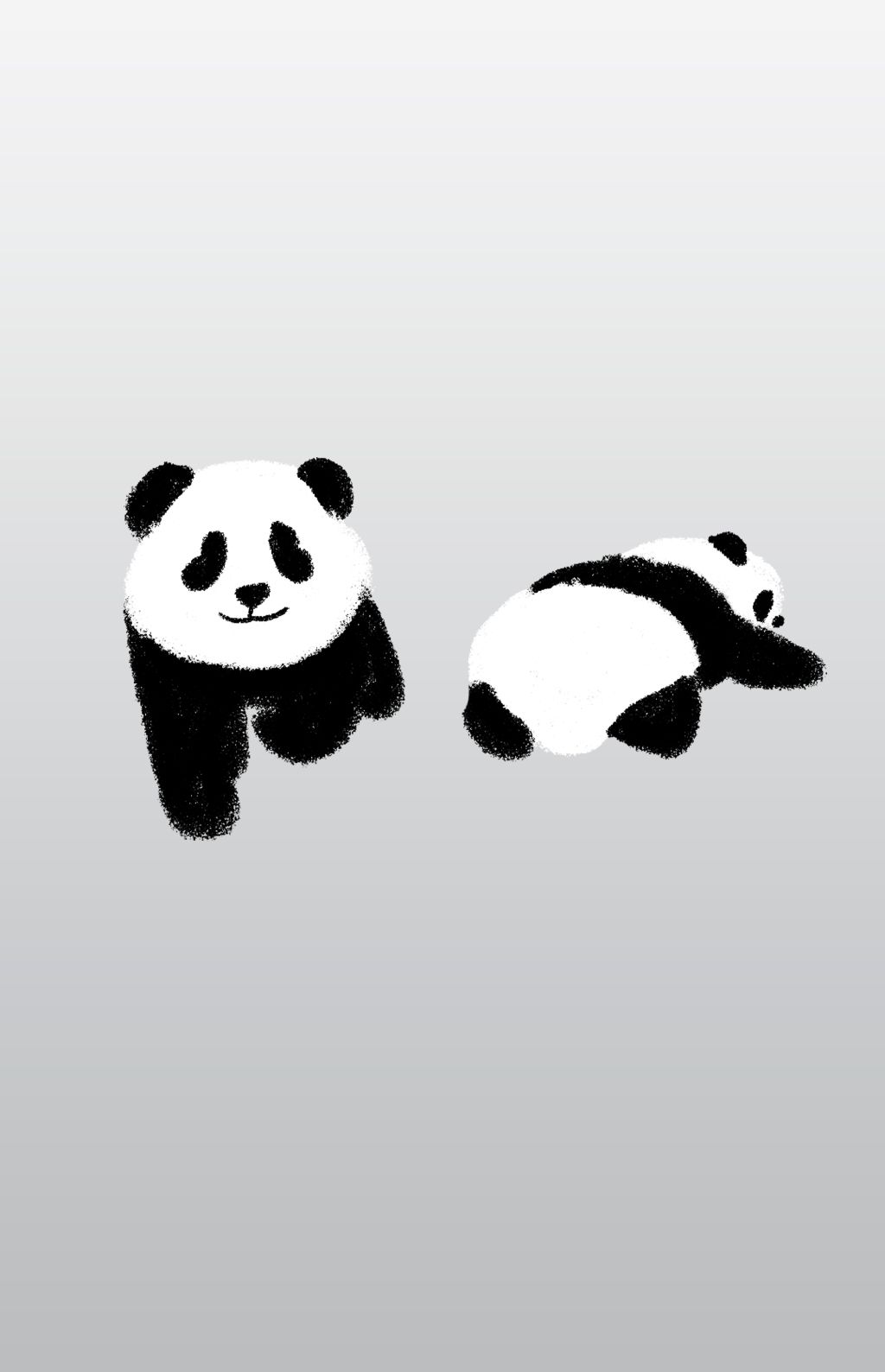 涂鸦可爱中国风国宝两只大熊猫素材简介我图网提供涂鸦可爱中国风国宝