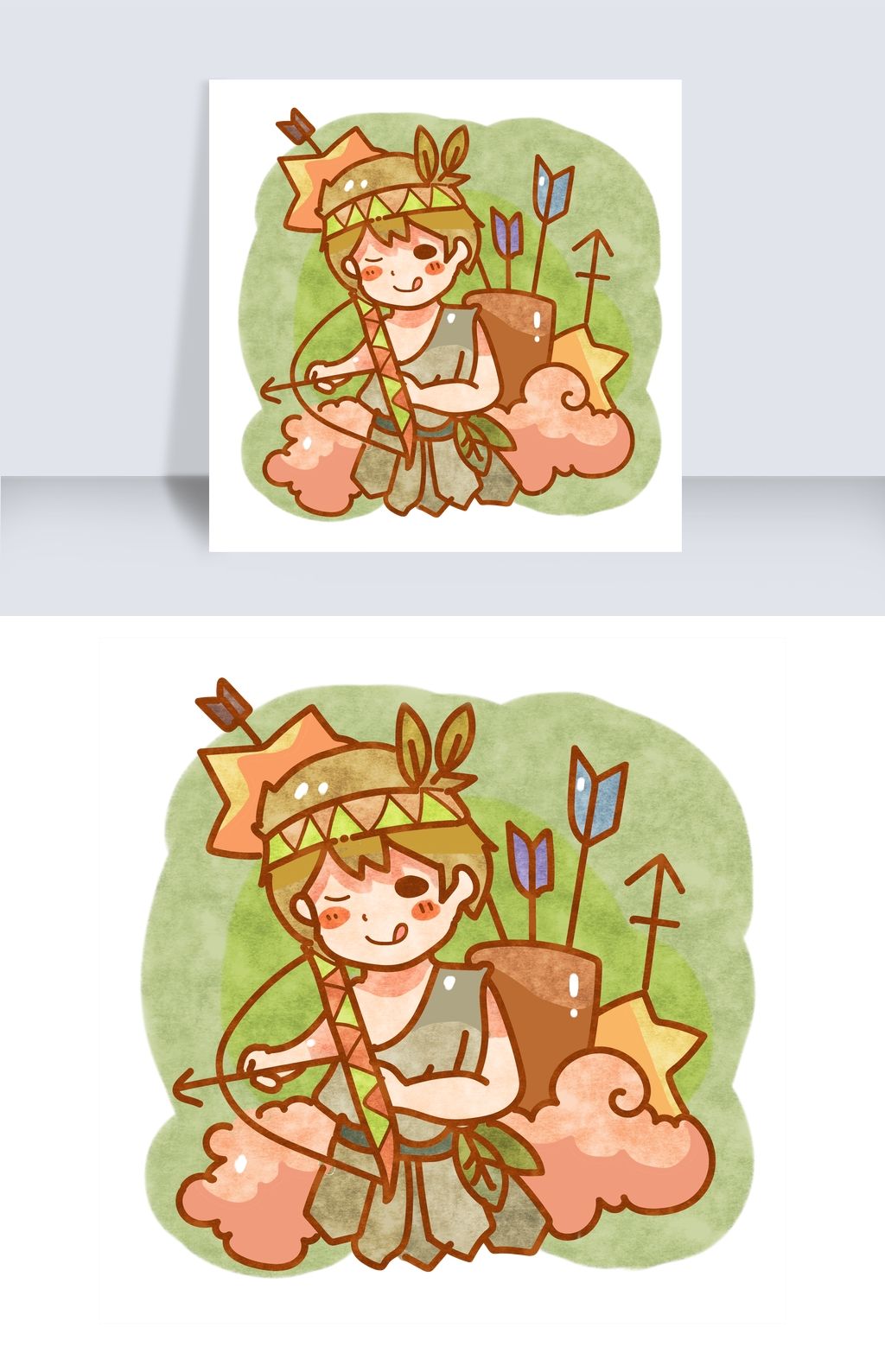 十二星座之射手座拟人png