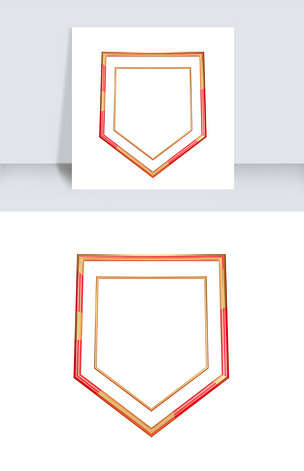 原创创意立体徽章边框版权可商用