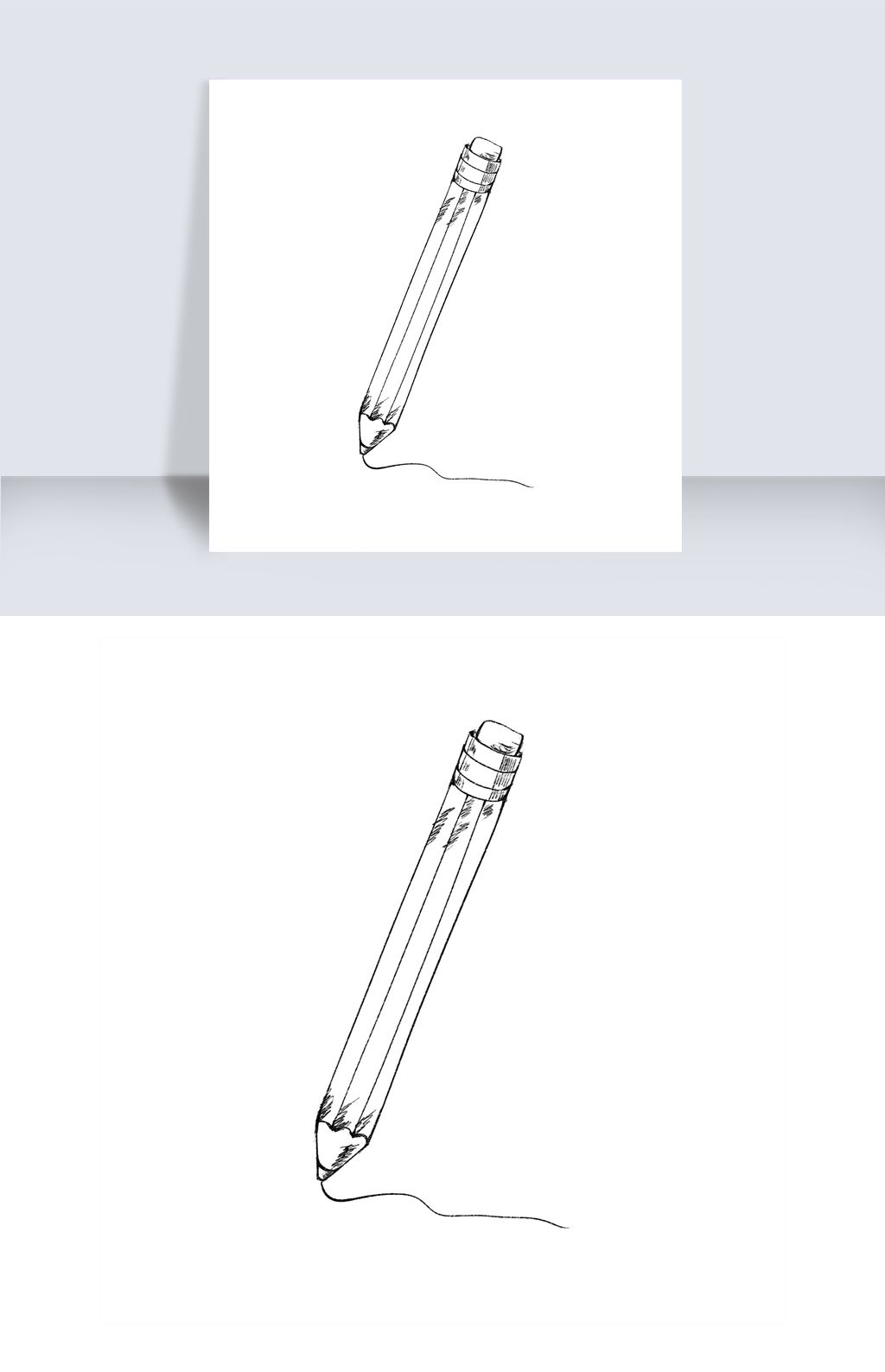 原创文具用品素描铅笔