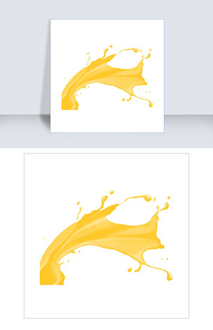 原创飞溅溢出奶茶插图