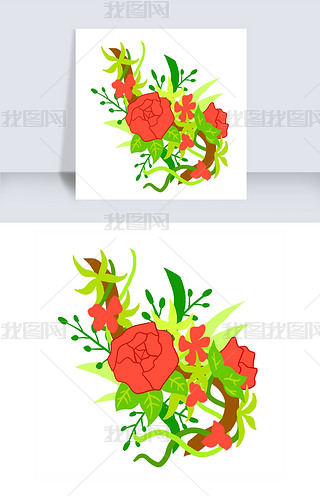 花朵藤蔓素材专题模板-花朵藤蔓素材图片素材下载-我图网