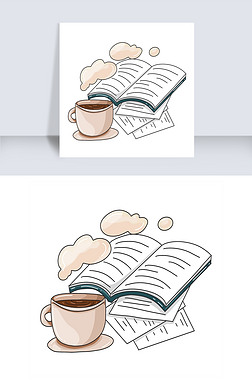 精美的书页卡通插画