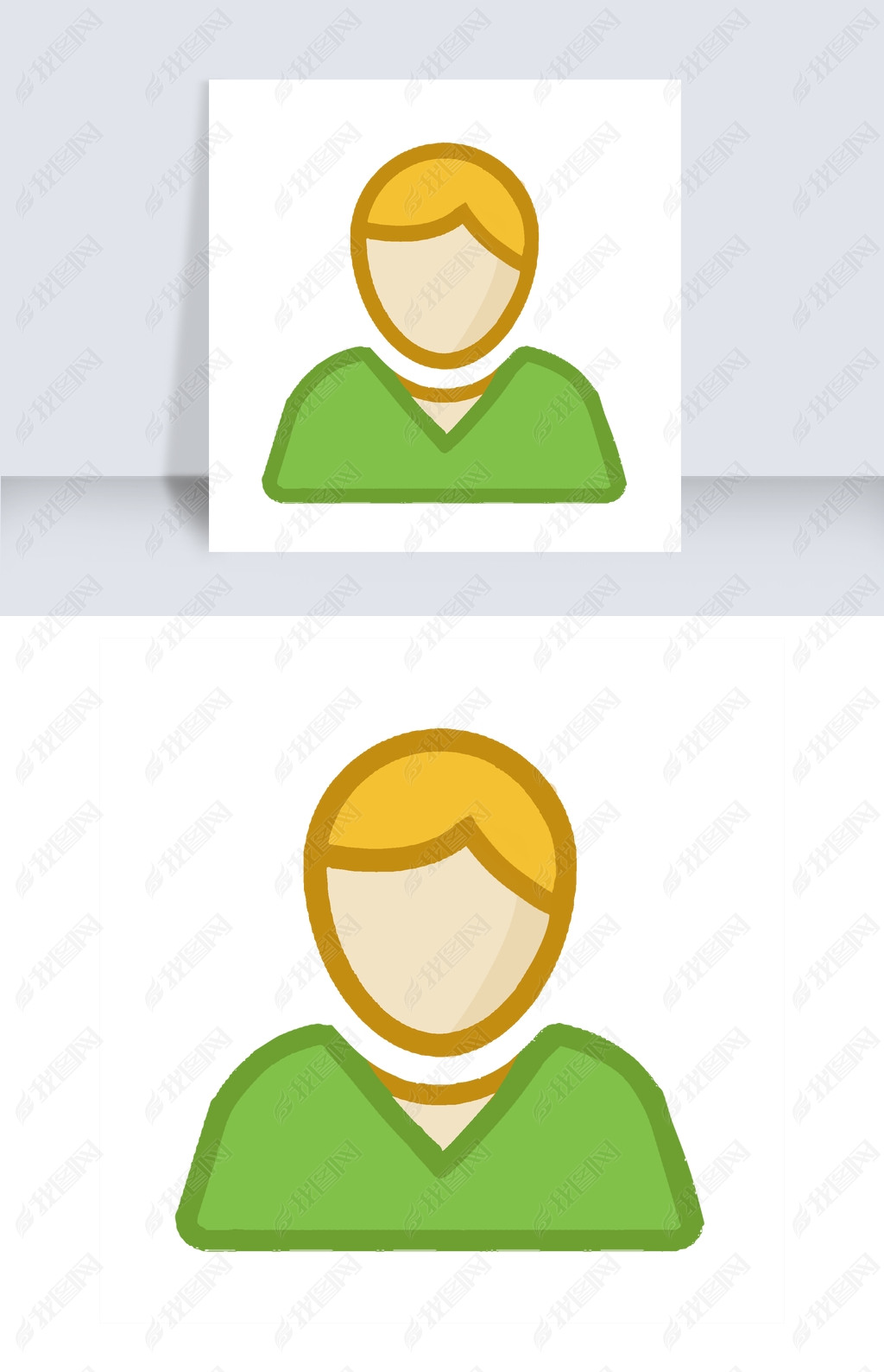 原创个人人形图标头像矢量图标免抠图版权可商用