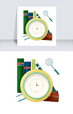 书籍书页卡通插画