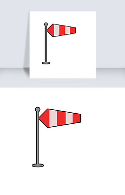 彩色风向标天气图标