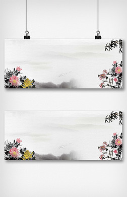 九九重阳节中国风古风菊花banner