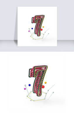 数字立体7电商c4d