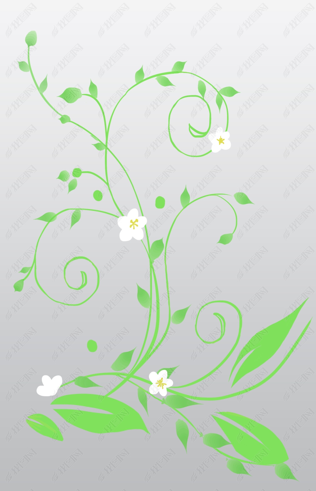 绿植花纹花藤插画图片素材下载-我图网