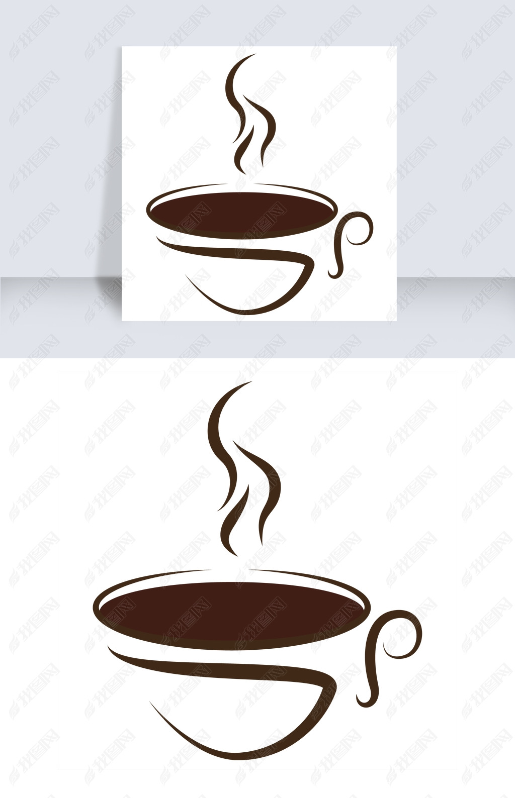 茶杯icon矢量素材下载