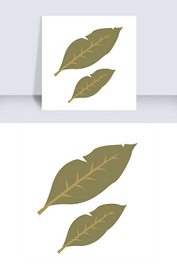 香叶矢量做菜卡通卤料