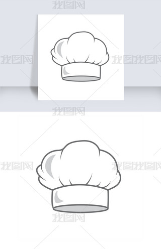 手绘的厨师帽