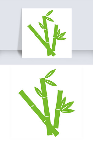 扁平竹节矢量装饰