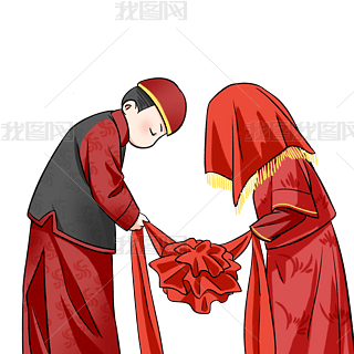 中式婚礼新郎新娘