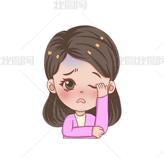 女人头疼难受免抠元素|头疼疼痛难受女孩