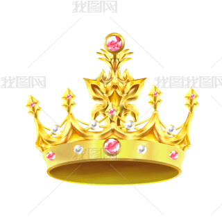 金色皇冠头冠