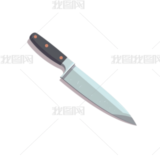 卡通手绘厨具水果刀