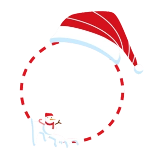 圣诞节圣诞头像框圆形边框动图gif