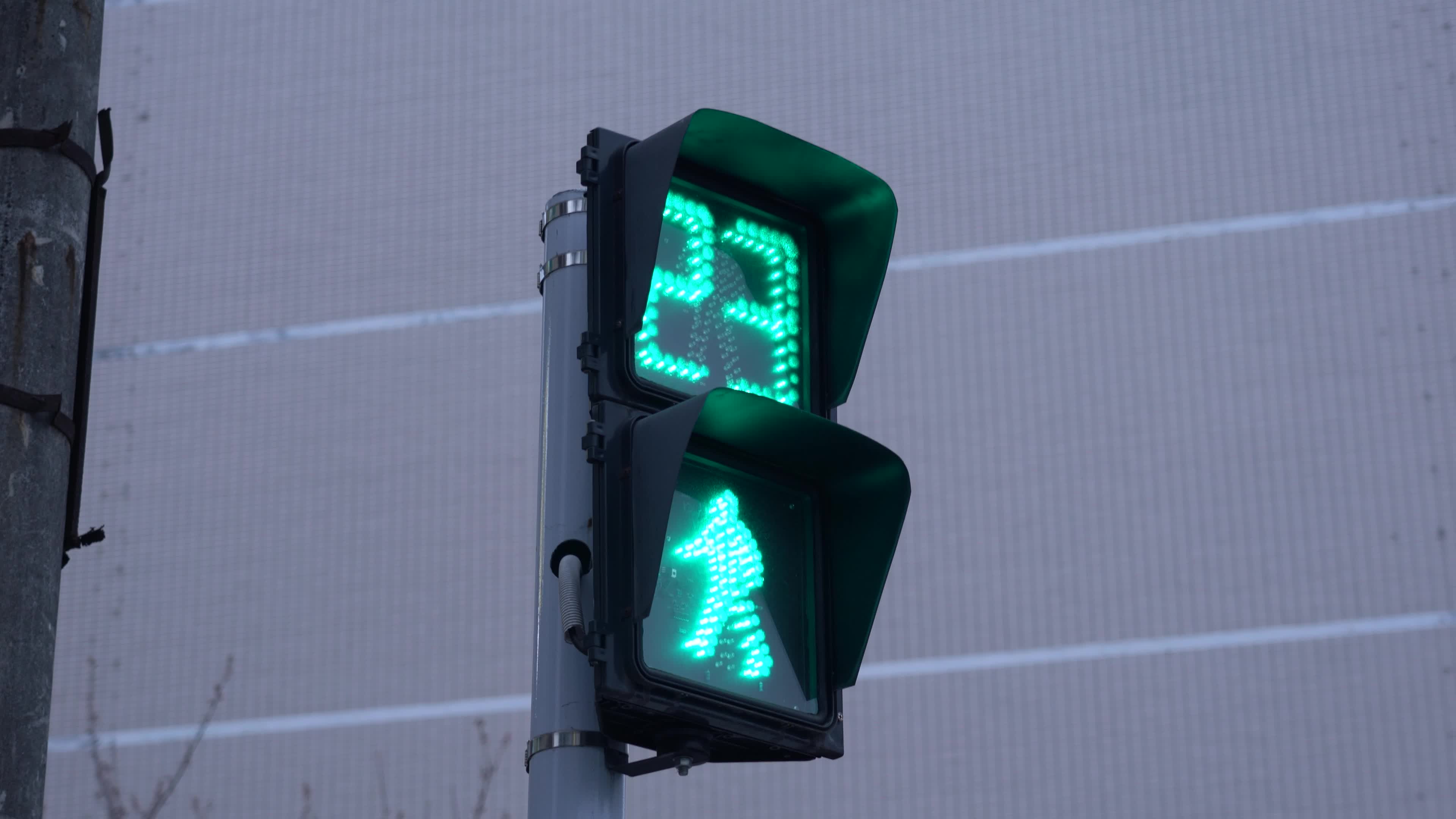 原创4k红绿灯读秒倒计时特写实拍视频